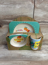 NEW 3pc Bamboo Kids Meal Set 'Hungry'