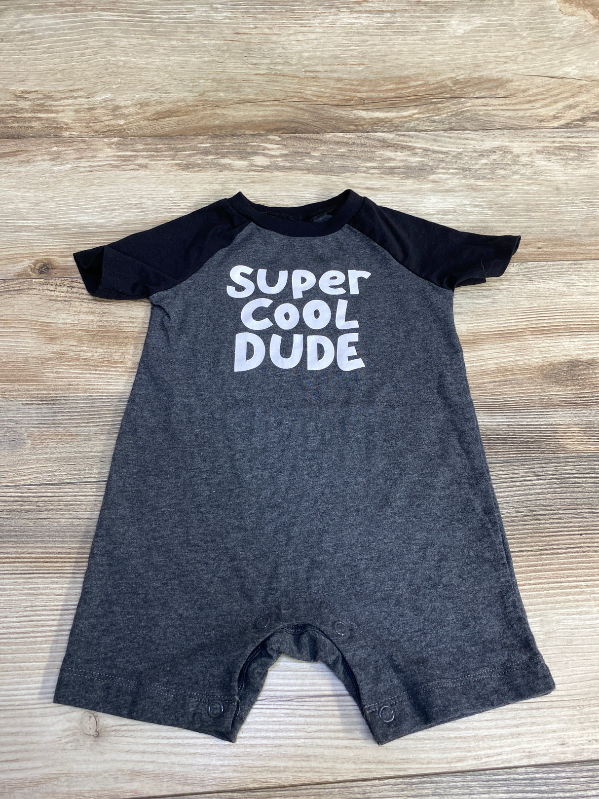 Okie Dokie Super Cool Dude Romper Black sz 12m