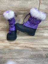 Dream Pairs Girls Faux Fur Winter Snow Boots Purple Sz 12c