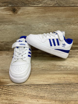 Adidas Boy's Forum Low CL Sneaker White/Royal Blue Sz 9c