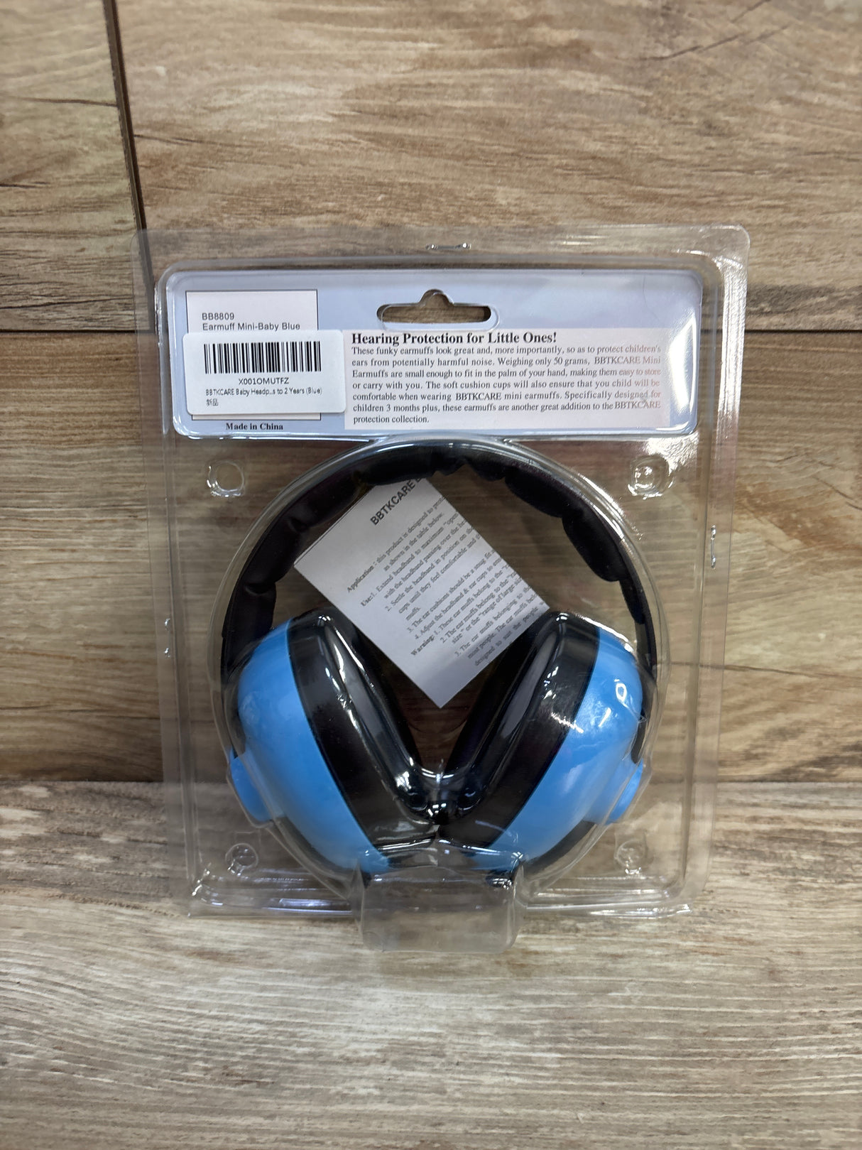 NEW BBTKCARE Mini Earmuffs Noise Cancelling Headphones Blue