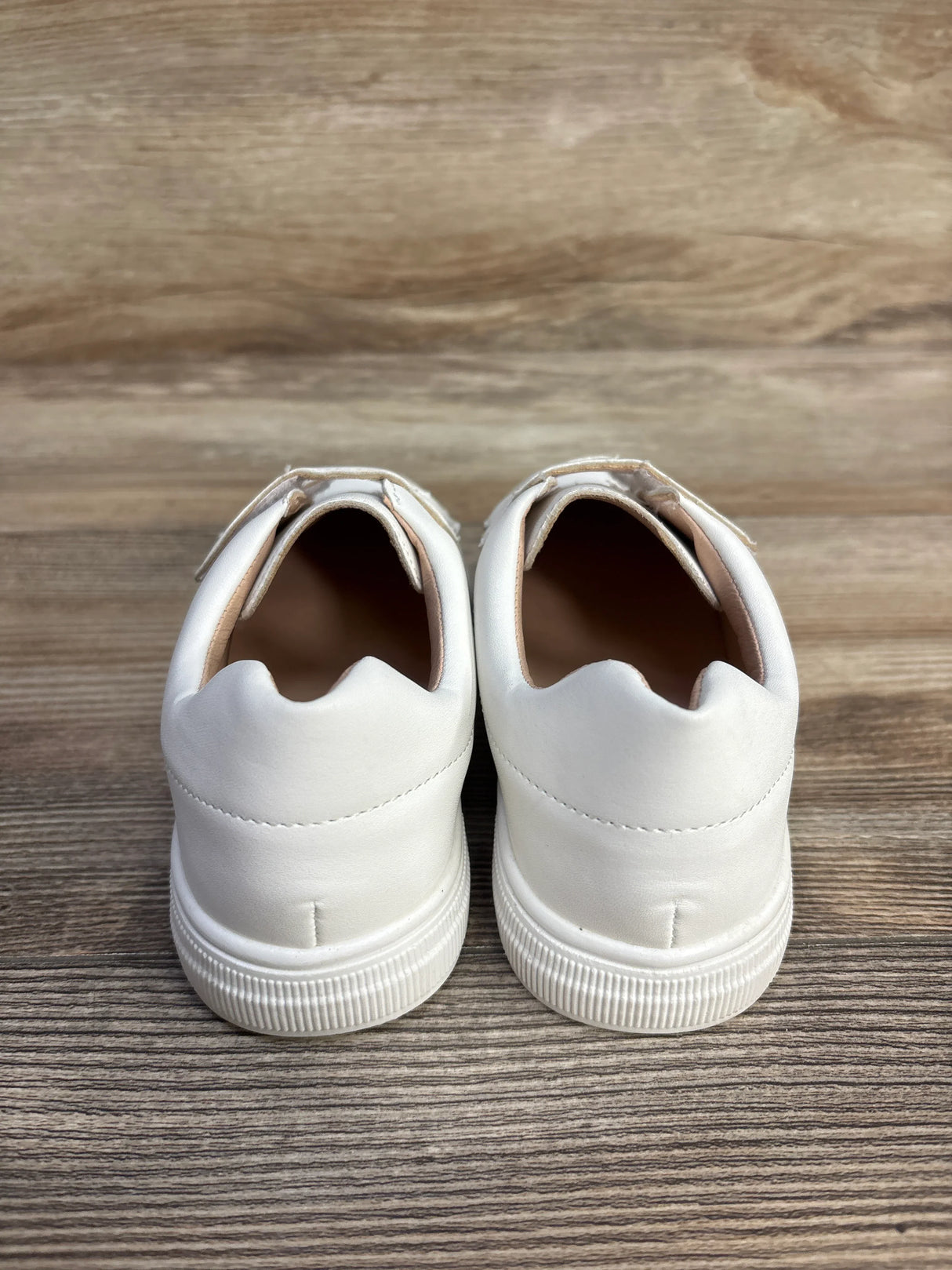 Double-Strap Casual Sneakers, White sz 10c