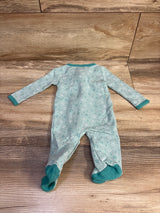 The Peanutshell Star Print Sleeper Teal sz 0-3m