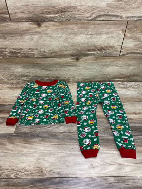Member's Mark 2pc Holiday Pajama Set Green sz 3T - Me n Mommy To Be