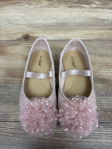Cat & Jack Glitter Mary Jane Flats Pink sz 8c