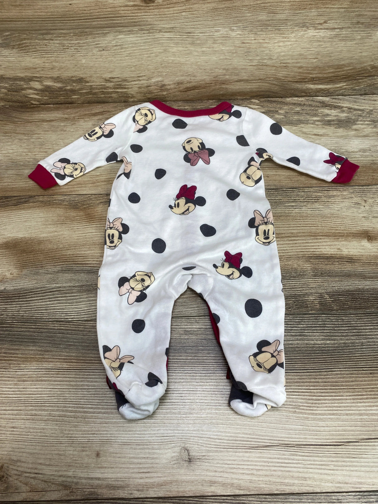 Disney Baby Minnie Mouse Sleeper White sz 0-3m