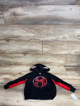 NEW Marvel Spiderman Full Zip Jacket Black sz 2T