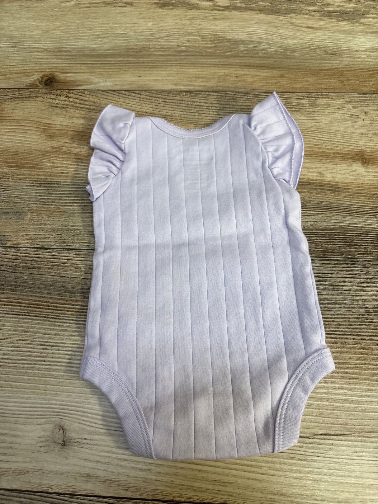 Member's Mark Flutter Sleeve Bodysuit Purple sz Newborn