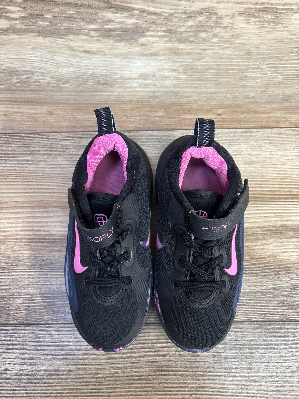 Nike IsoFly PS 'Black Midnight Navy Pink' Sneakers sz 9c