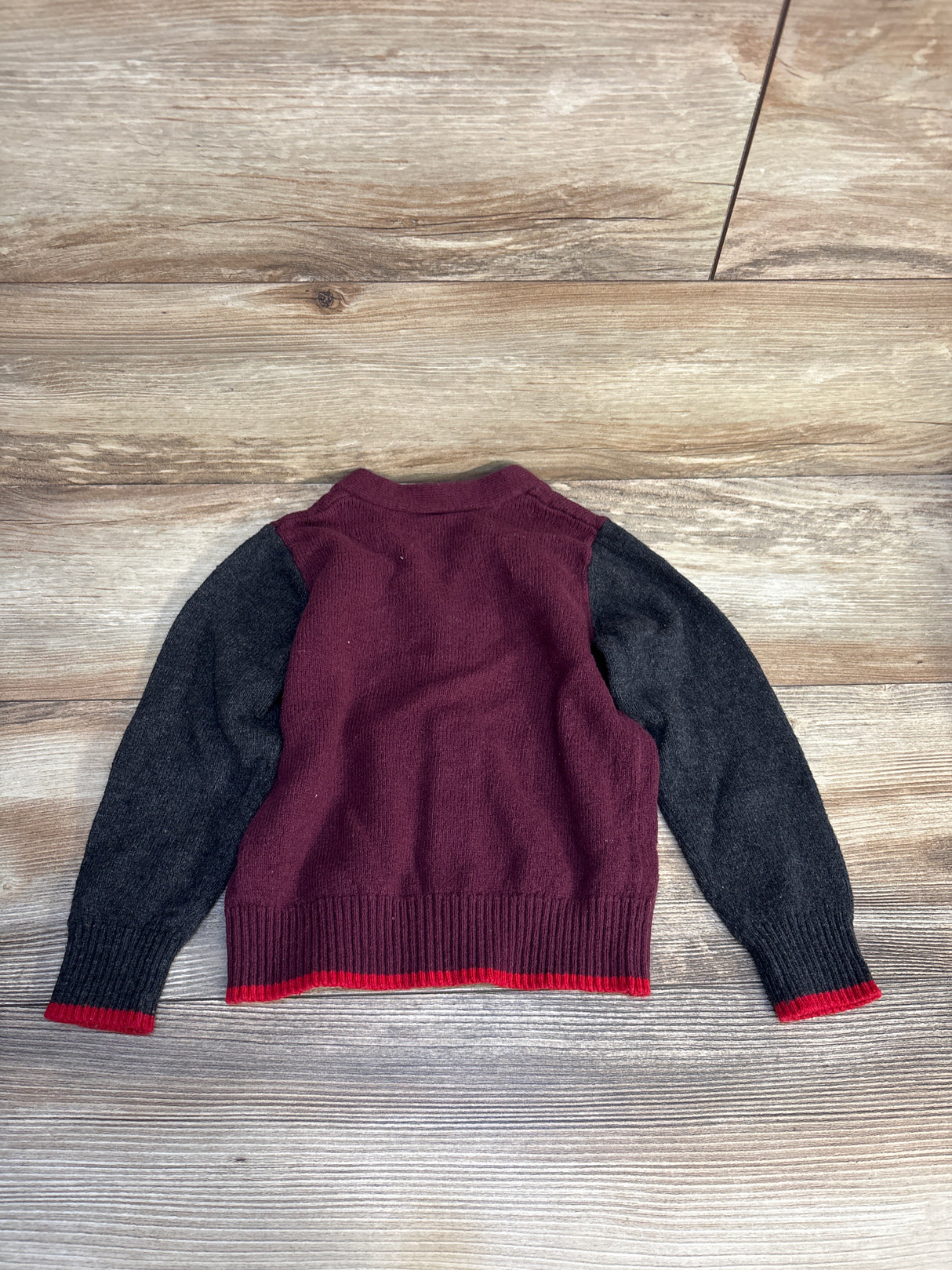 Baby Gap Colorblock Cardigan Sweater In Plum Padding Purple sz 4T