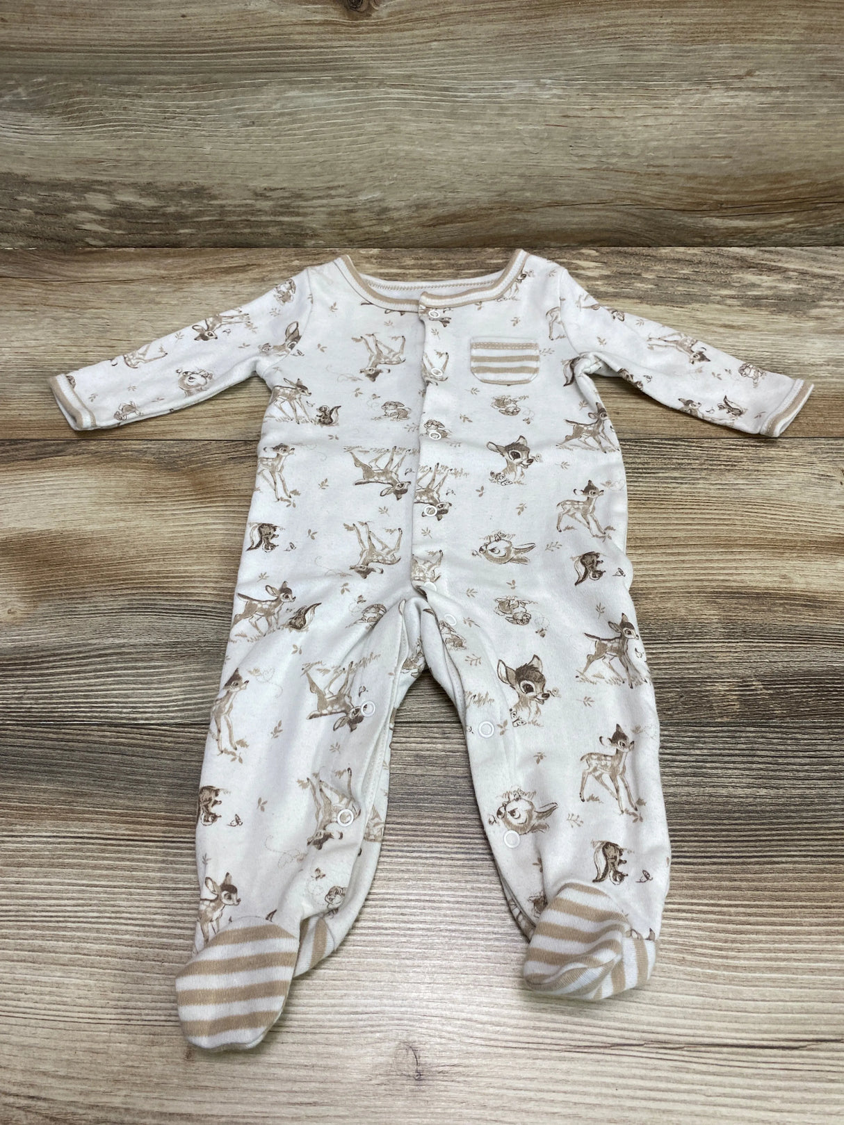 Disney Baby Bambi Sleeper White sz 0-3m