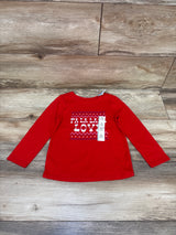 NEW Cat & Jack Fa La La Shirt Red sz 4T