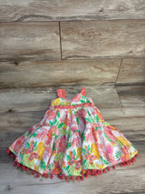 Tommy Bahama Floral Dress Pink sz 24m