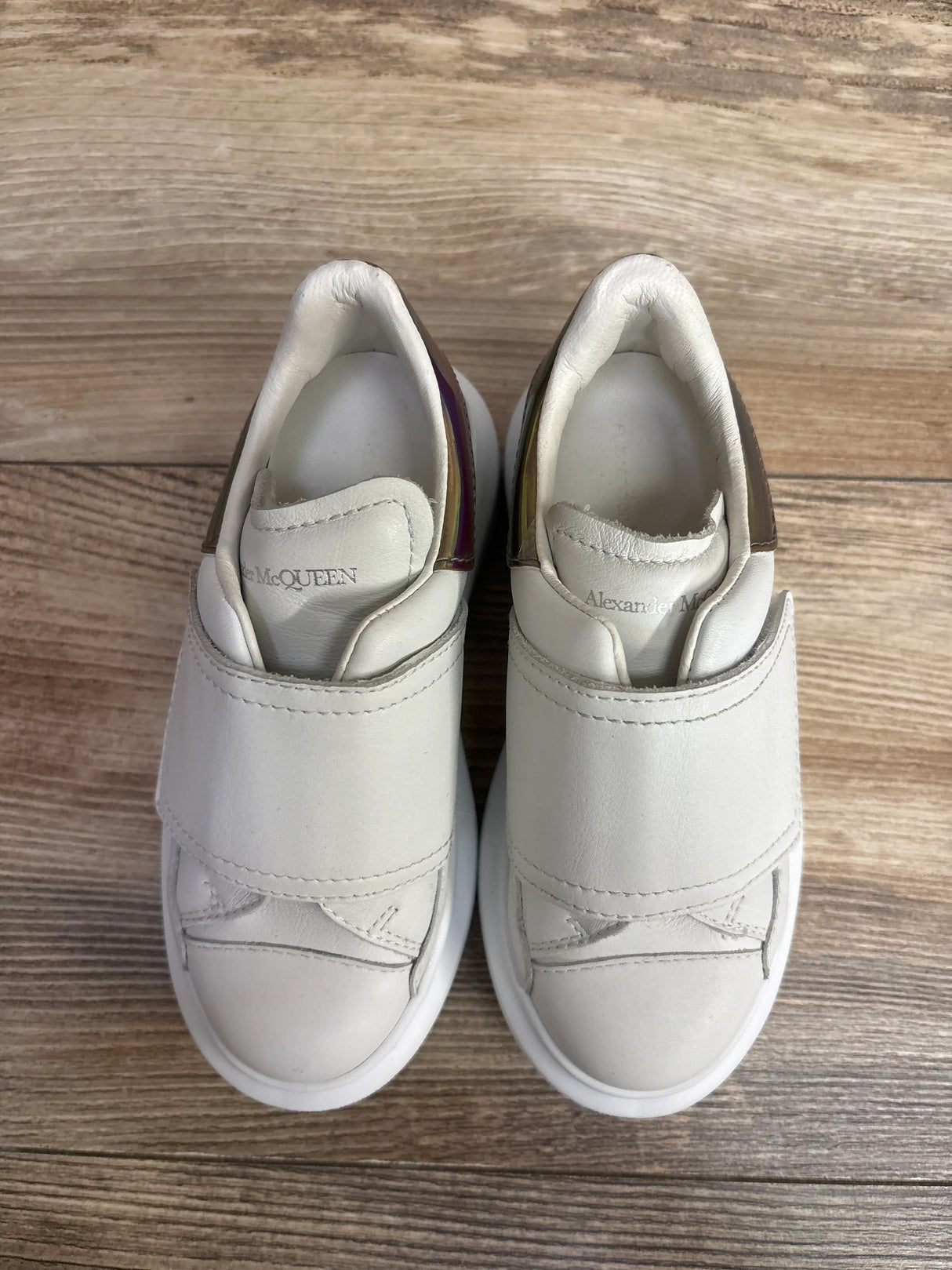 Alexander McQueen Oversized Leather Sneakers White sz 9c