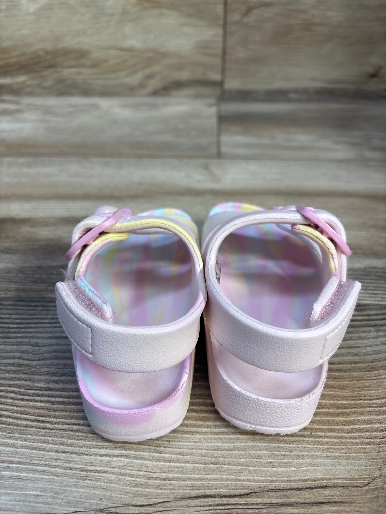 Wonder Nation Double Buckle Sandals Pink sz 5-6c