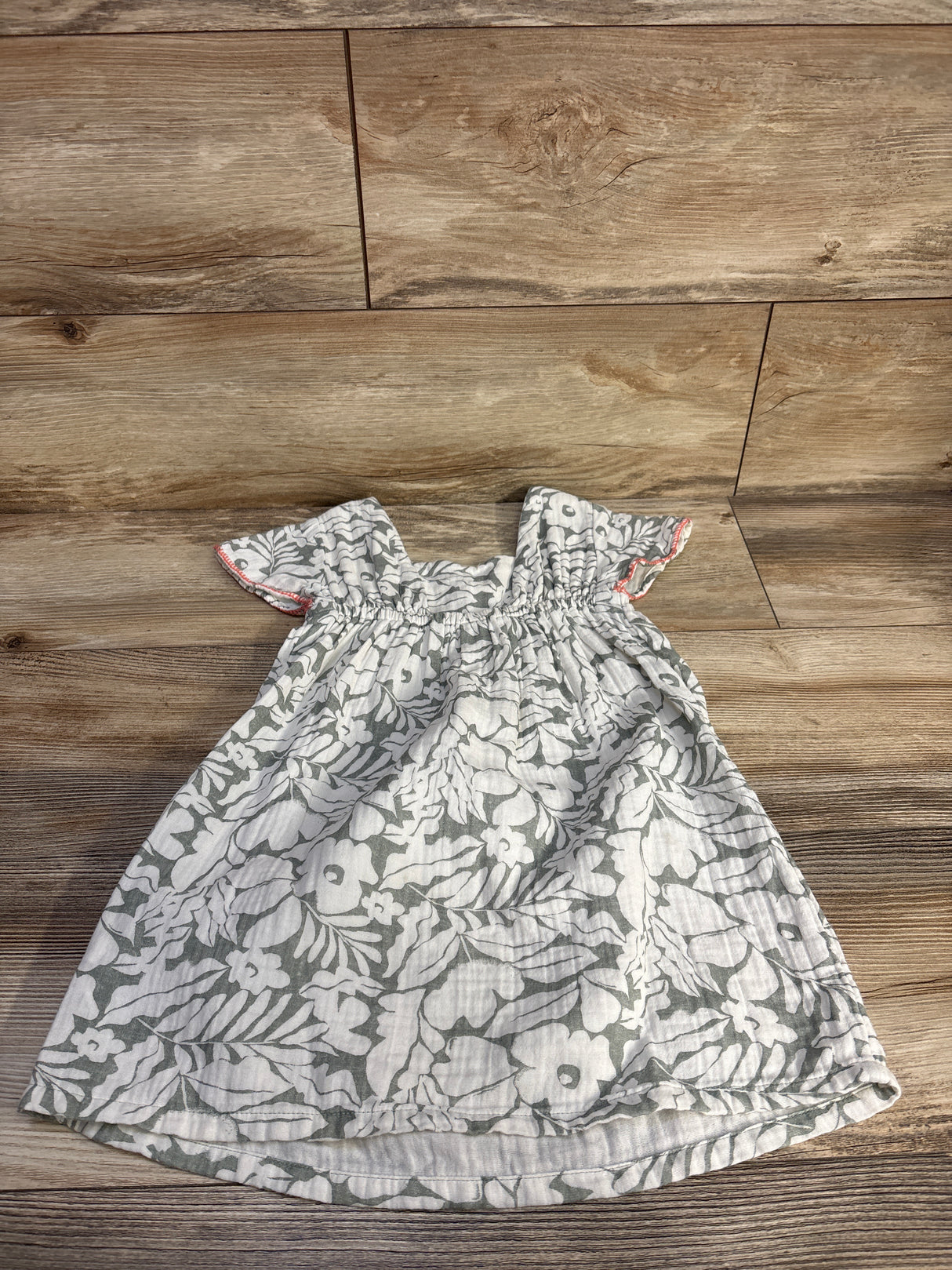 Baby Gap Floral Gauze Dress White sz 4T