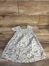 Baby Gap Floral Gauze Dress White sz 4T