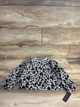 NEW Rachel Zoe Leopard Sweatshirt Grey sz 5/6