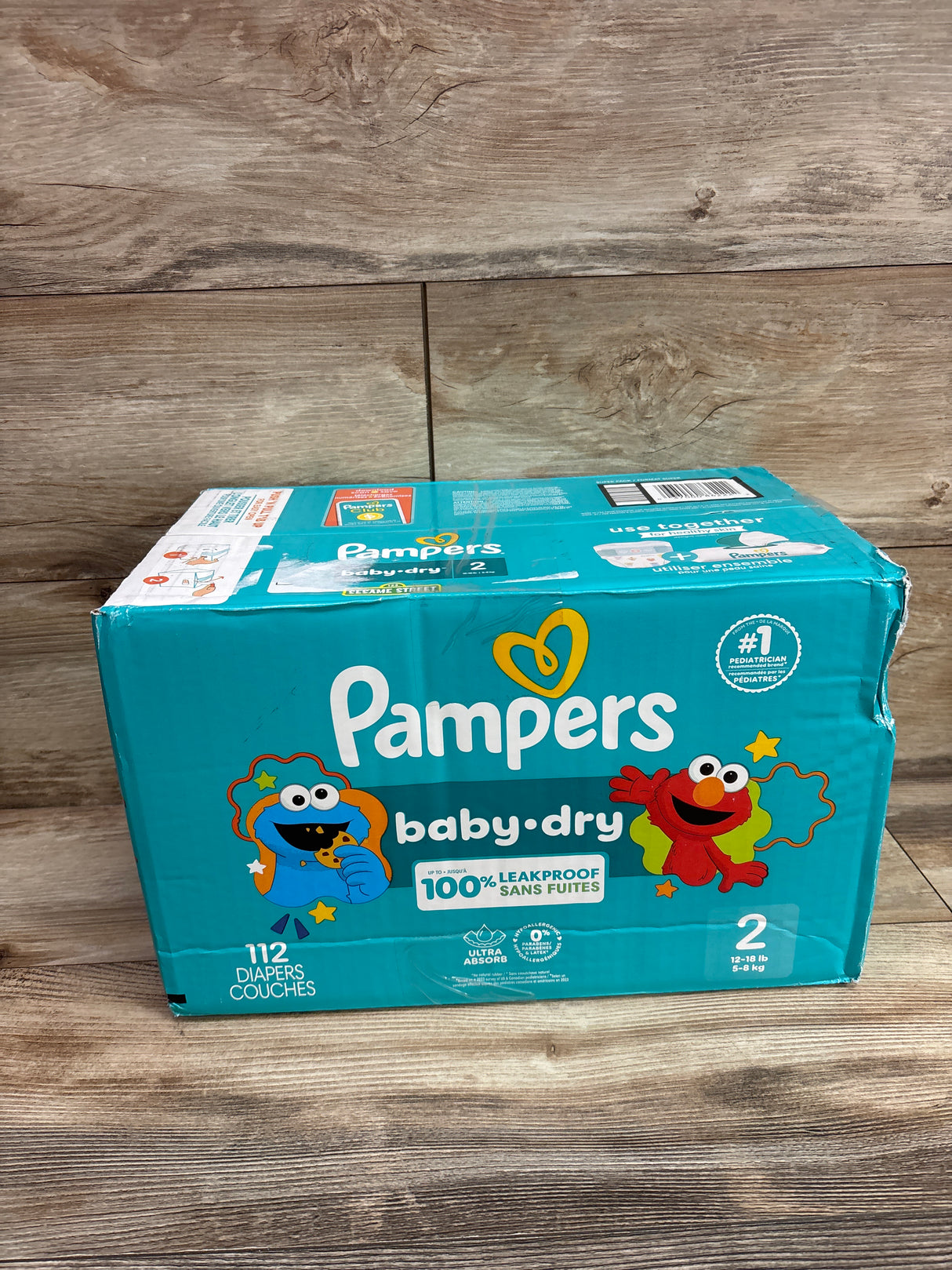NEW Pampers Baby Dry Diapers Size 2 112ct