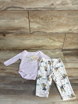 Disney Baby 2pc Tinker Bell Bodysuit & Pants Set Pink sz 0-3m