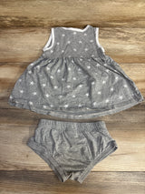 Rivalry Threads 2pc Star Print Alabama Tank Dress & Bloomers Grey sz 3T - Me n Mommy To Be