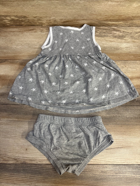 Rivalry Threads 2pc Star Print Alabama Tank Dress & Bloomers Grey sz 3T - Me n Mommy To Be