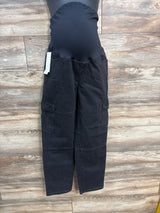 NEW Isabel Maternity Over Belly 90's Straight Maternity Jeans Black sz 6/Small