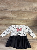 Disney Junior Minnie Mouse Sweatshirt Dress Ivory sz 3T