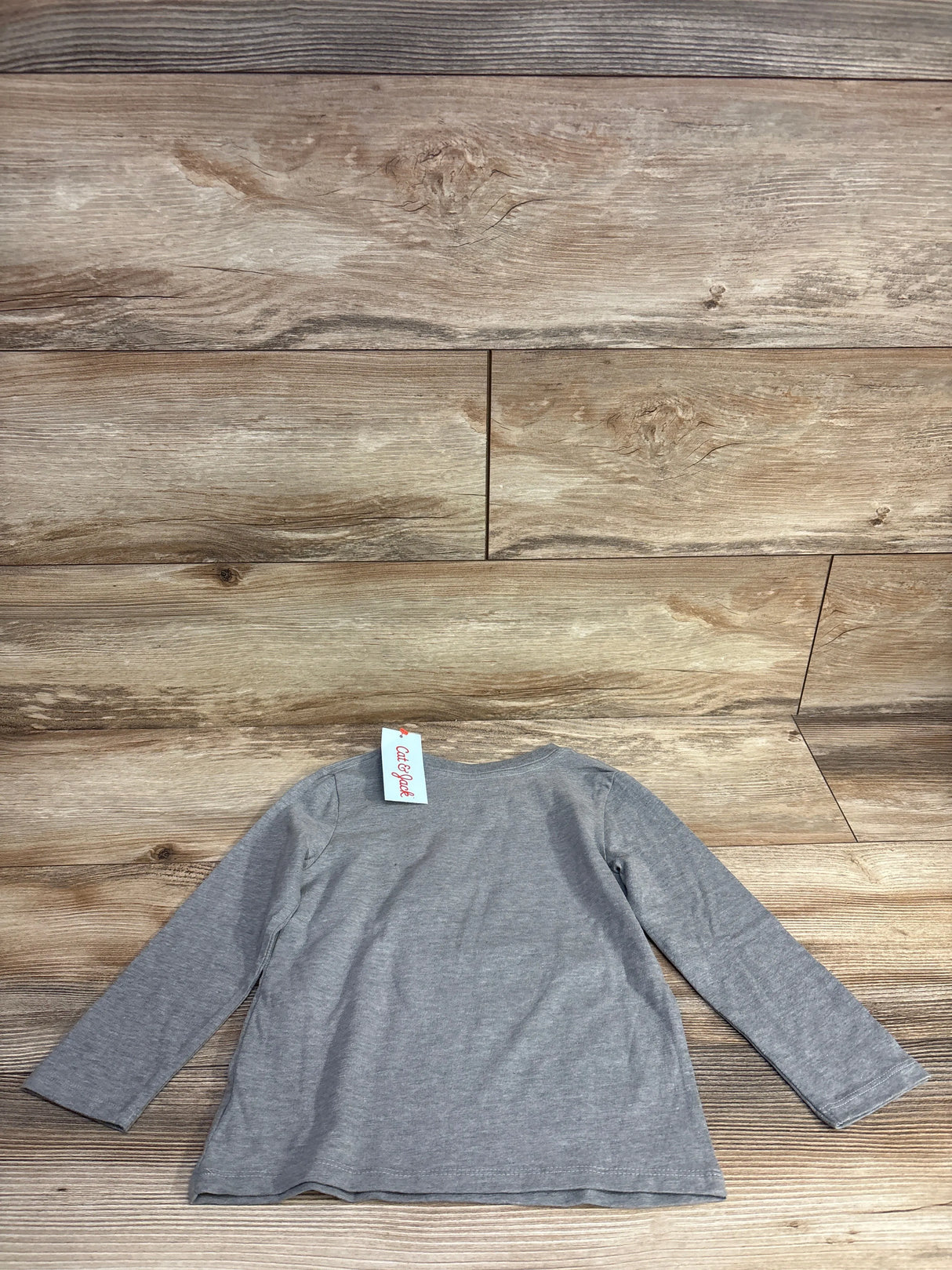 NEW Cat & Jack Long Sleeve Dinosaur Print Shirt Grey sz 4T