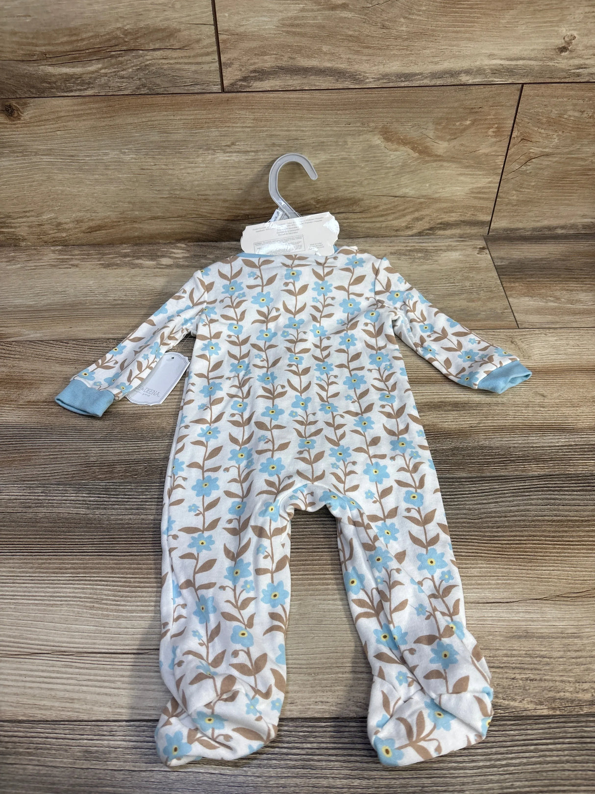 NEW Kyle & Deena 2pc Floral Sleeper & Headband Set White sz 0-3m