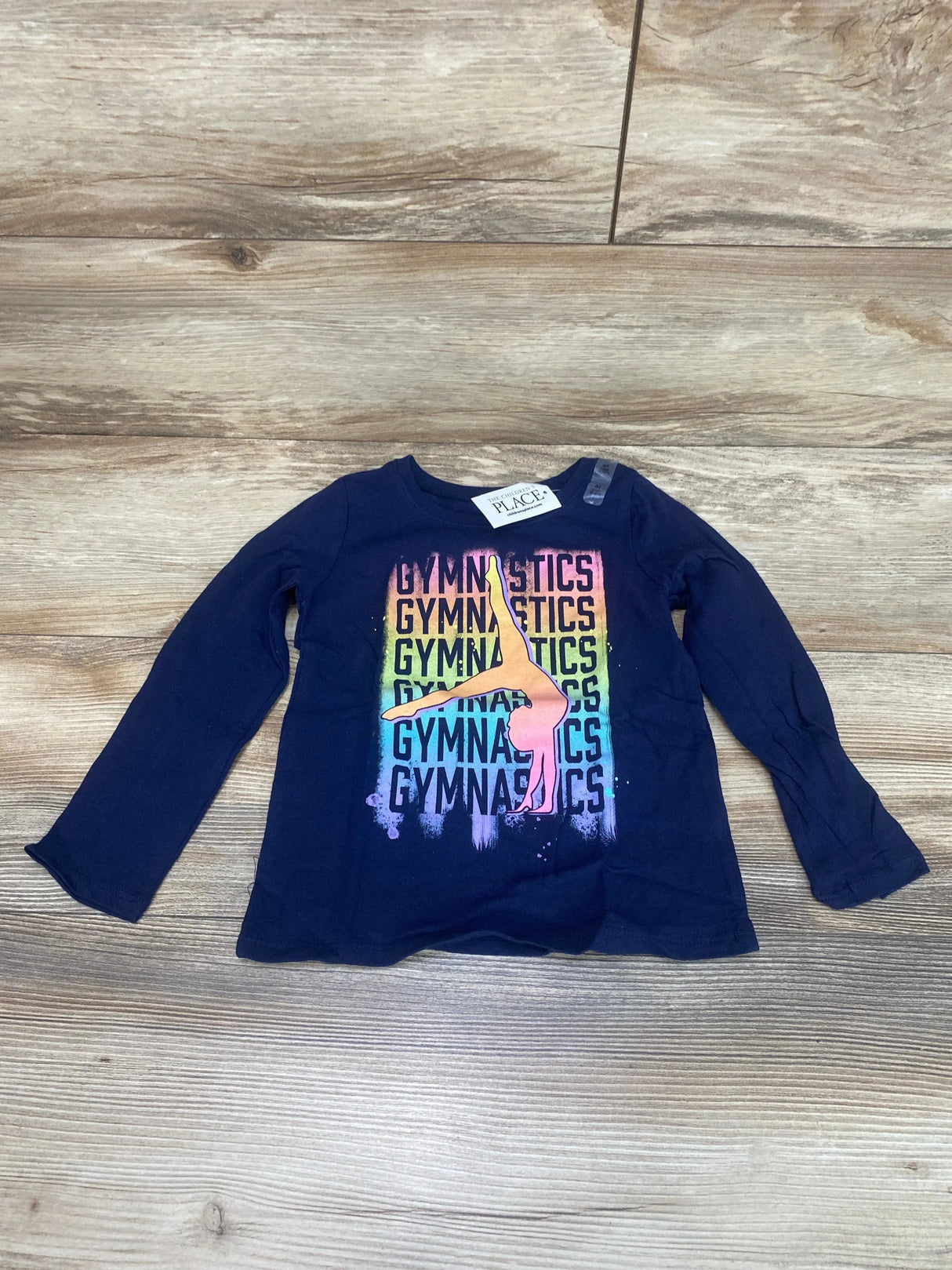 NEW Children's Place Gymnastics Navy Shirt sz 3T