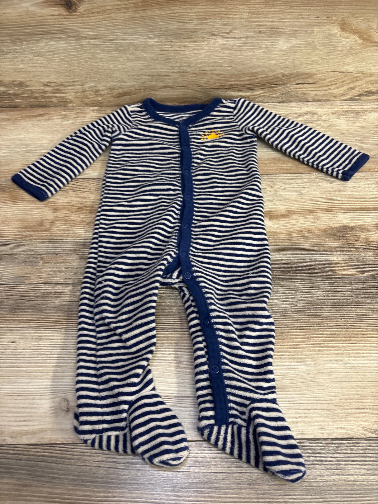 Carter's Terry Cloth Sleeper Navy sz 9m