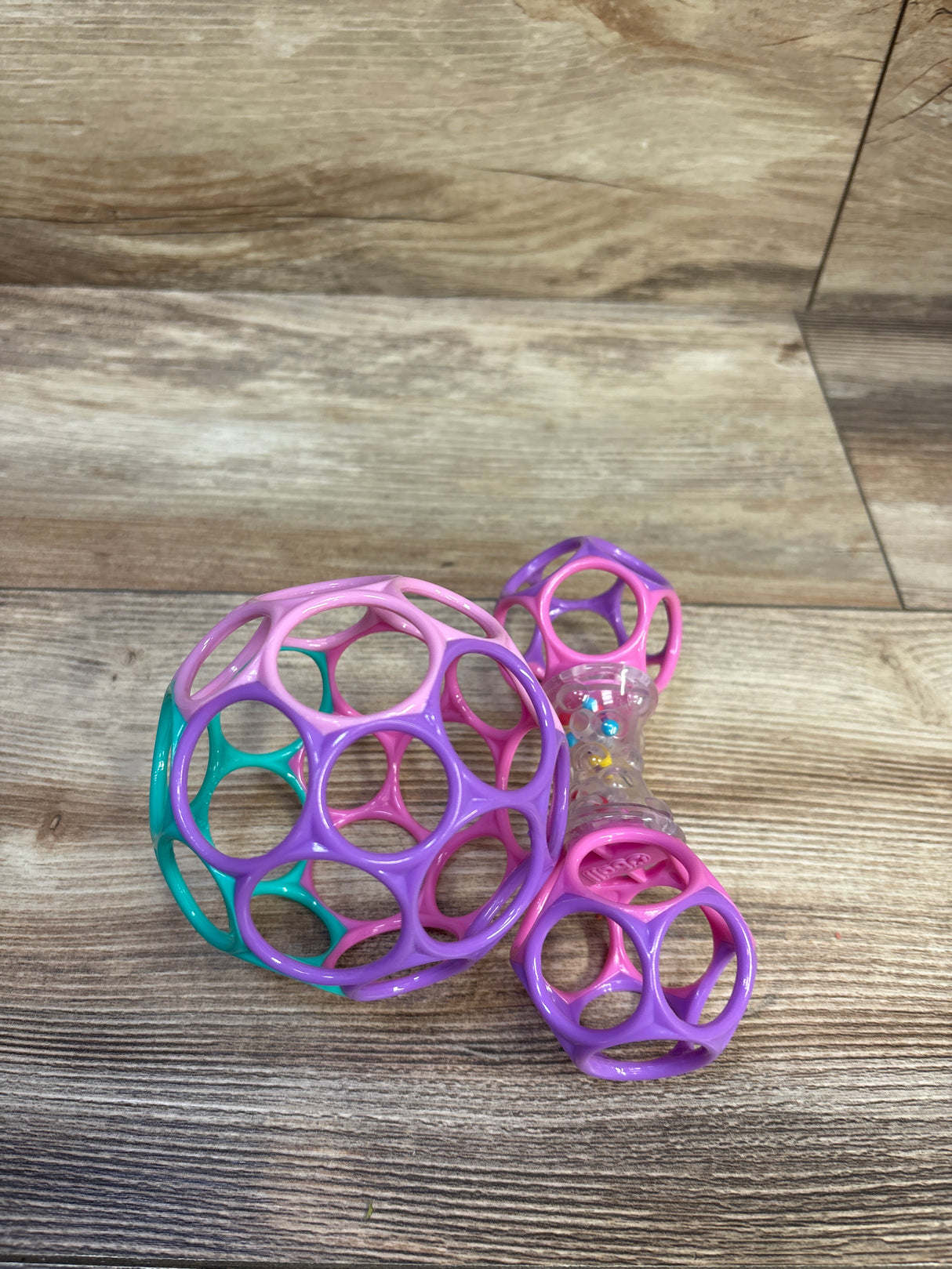 Bright Starts Delightful Duo 2pc Easy-Grasp Oball Rattles