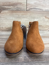 NEW Cat & Jack Girls' Opal Zipper Booties Cognac Sz 13c