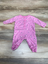 Cat & Jack Floral Henley Coverall Pink sz Newborn