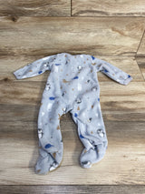 Sterling Baby Animal Print Blanket Sleeper Grey sz 6m - Me n Mommy To Be