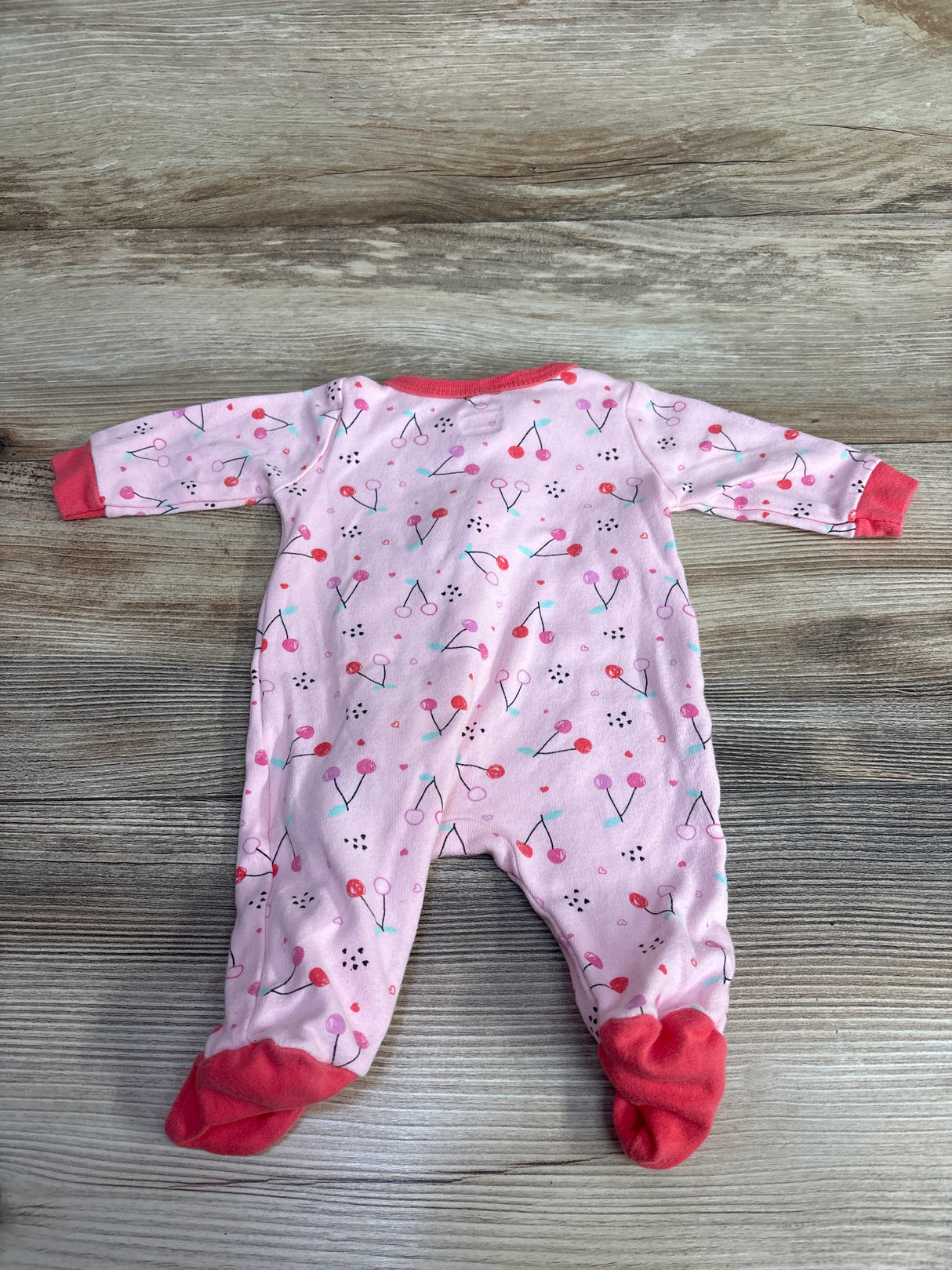 Koala Baby Cherry Print Sleeper Pink sz Newborn