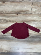 Cat & Jack Sparkle Shirt Burgundy sz 2T