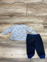 Child Of Mine 2pc Best Brother Shirt & Pants Grey sz 6-9m