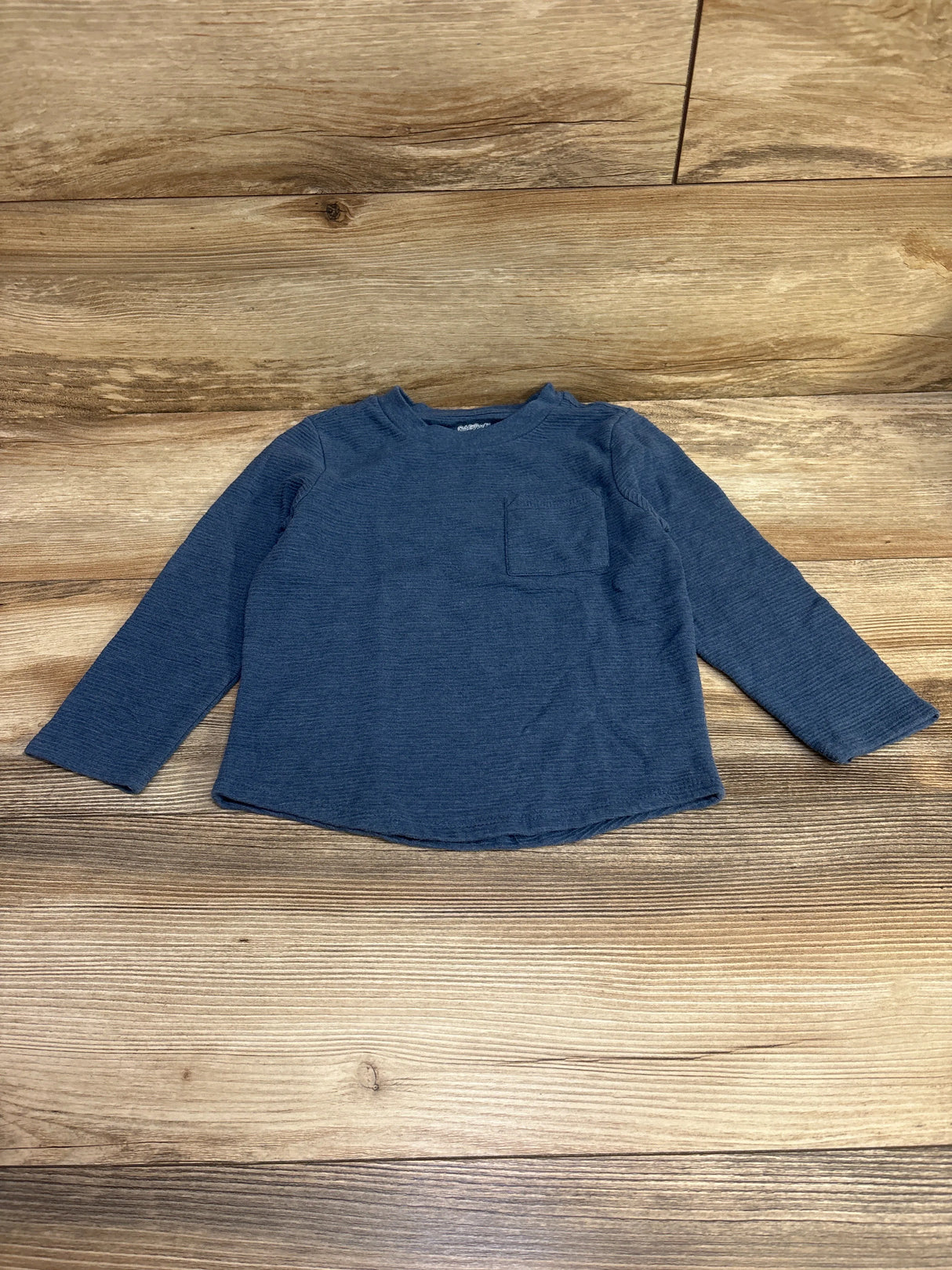 Cat & Jack Ribbed Pocket Shirt Blue sz 4T