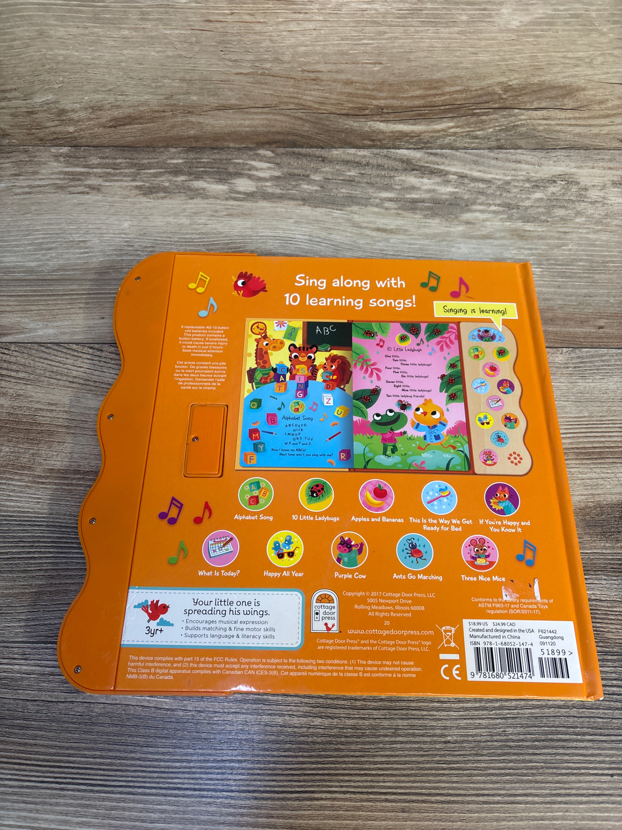 ABC & 123 Learning Songs Sound Book