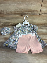 NEW Max Studio 3pc Floral Top + Shorts + Purse White sz 18m - Me n Mommy To Be