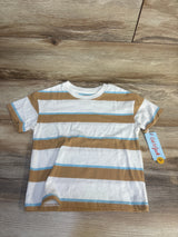 NEW Cat & Jack Striped Shirt White sz 4T