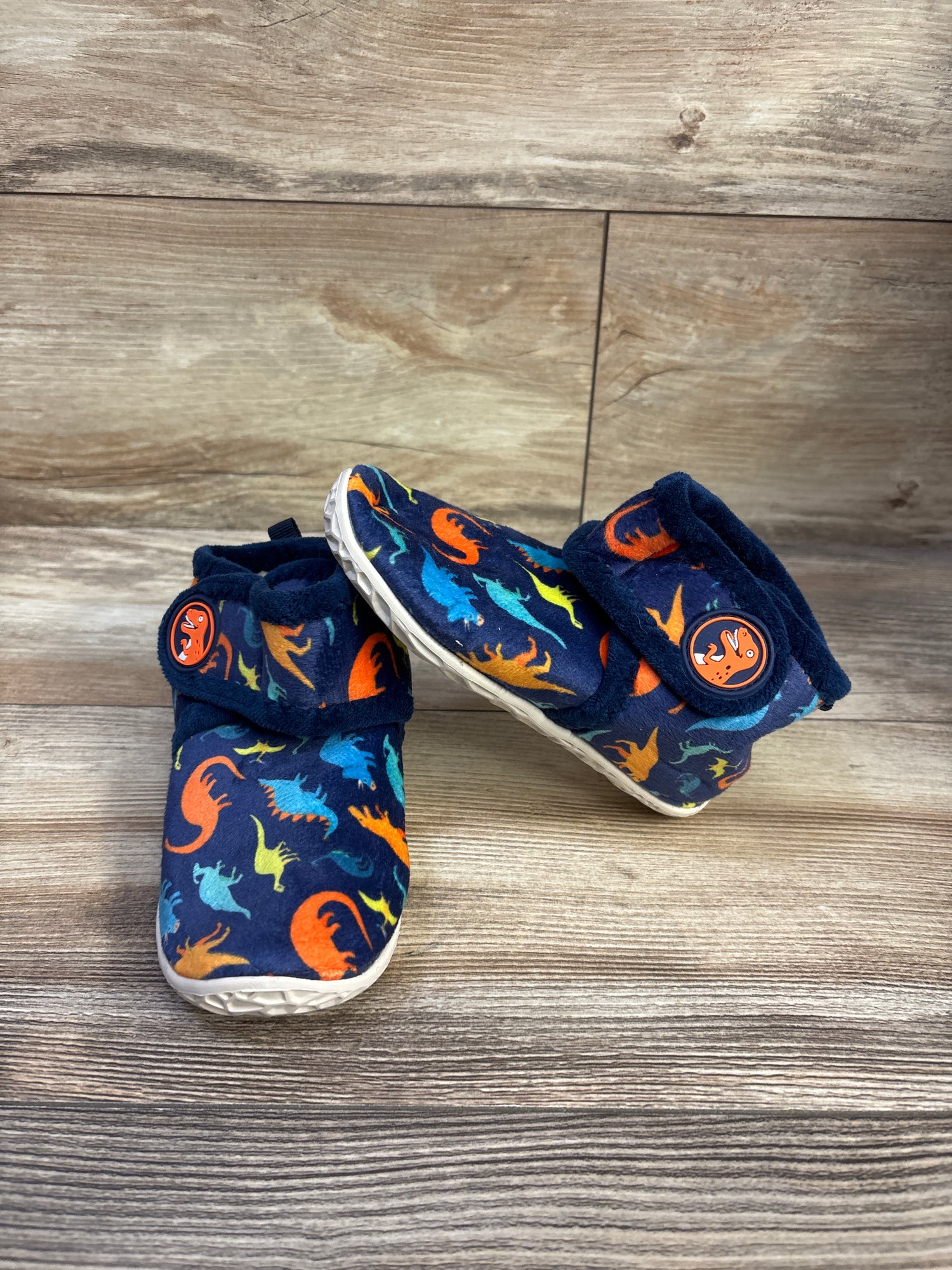 Barerun Dinosaur Slipper Boots Navy sz 9/10c