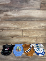 Star Wars 4pk Bodysuits Blue sz 3m