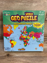 GeoPuzzle, World Shaped Jigsaw Puzzles, 68 Pc