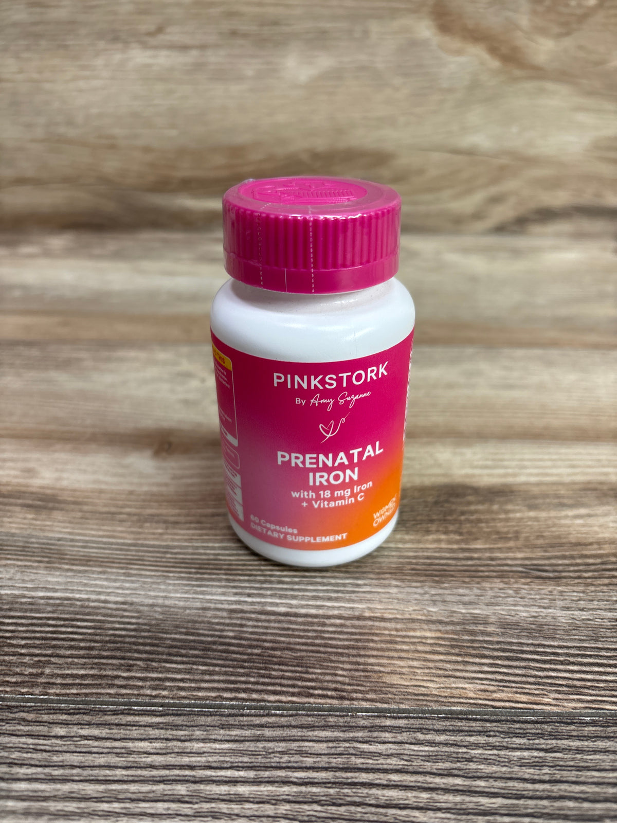 NEW Pinkstork Prenatal Iron With Vitamin C, 60 Capsules