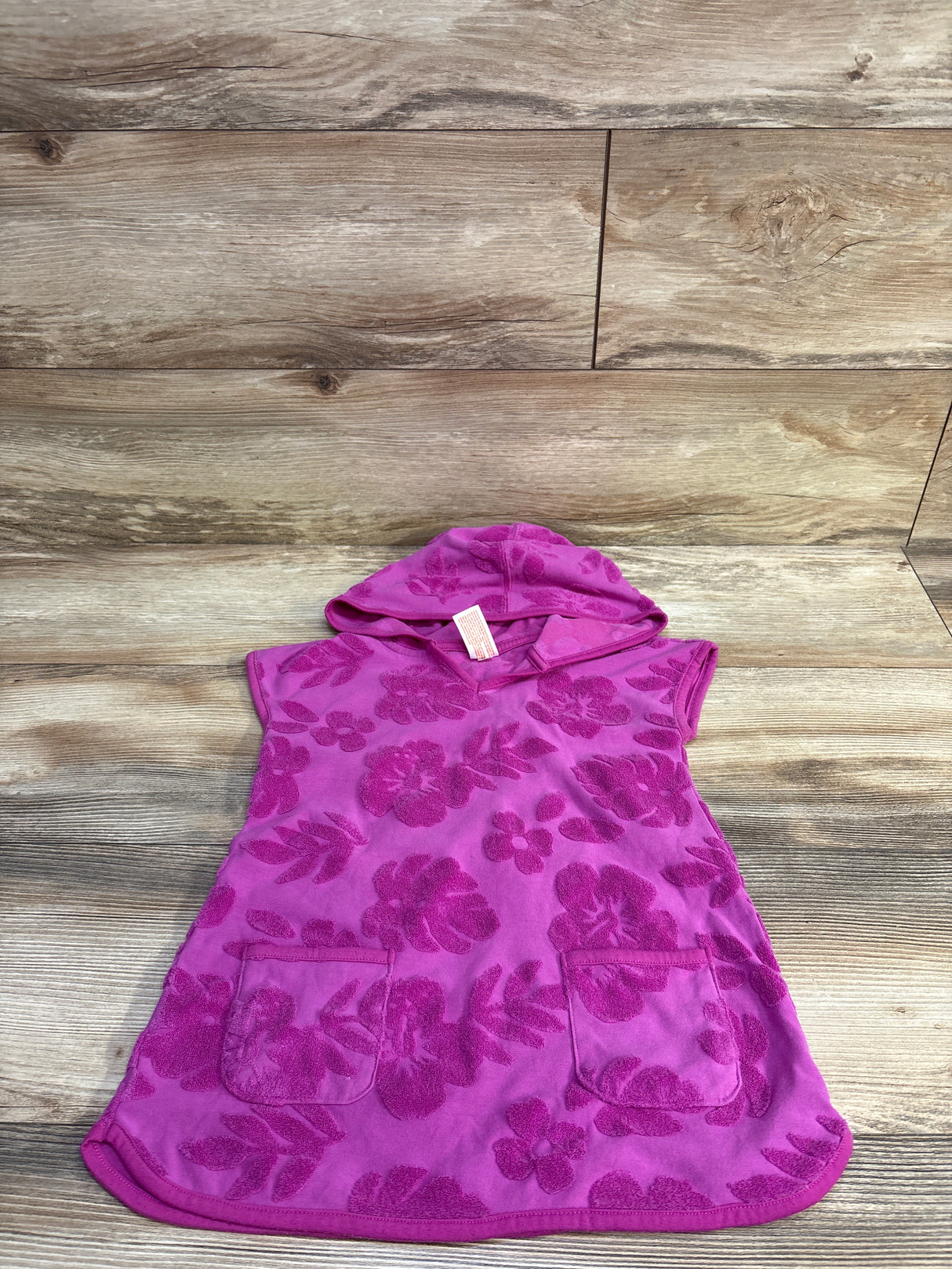 Cat & Jack Terry Cloth Swim Cover Up Purple sz 4T