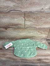 NEW Cat & Jack Floral Chambray Quilted Jacket Green sz 0-3m