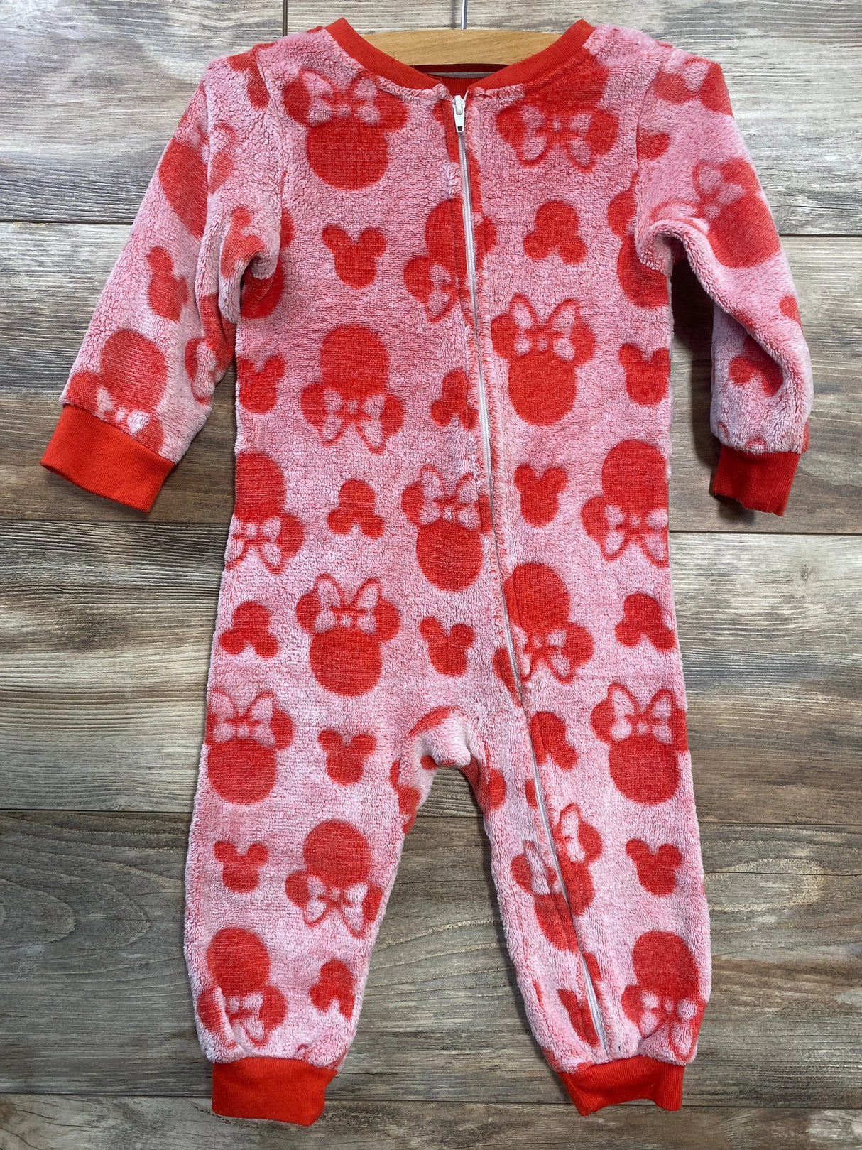 Disney Junior Minnie Mouse Blanket Sleeper Red sz 2T